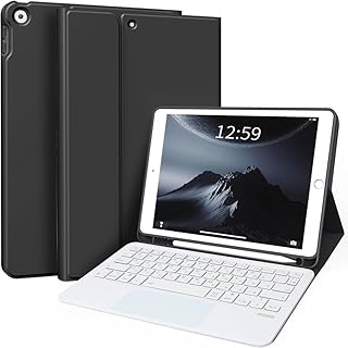GWAAN iPad キーボード付き ケース 日本語配列 9.7インチ 第6世代 第5世代 Air 2 Air と互換性あり カバー タッチパッド パステルカラー BT5.0で簡単接続 Pencil収納スペース