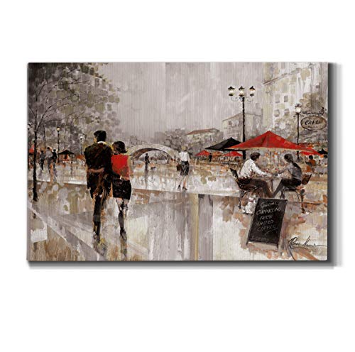 Home Decor Landscape Canvas Wall Art Abstract Floral Painting Modern Pictures Artwork Decoration for Living Room Kitchen Bathroom Office, Ready to Hang