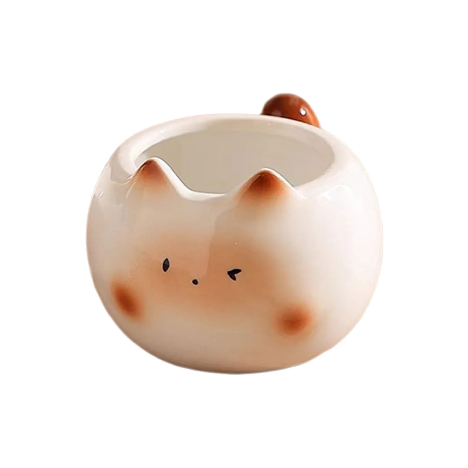 Tsophreniq Sturdy Cats Shape Teas Cup Fashion Cats Shape Ceramic Mug Creative Drinkwares for Individual and Gift Use Home Drinkware