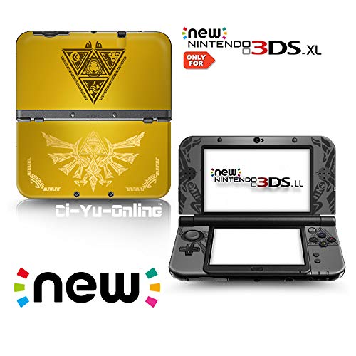 Ci-Yu-Online VINYL SKIN [new 3DS XL] - The Legend of Zelda: Triforce Heroes Hyrule #1 Yellow Gold - Limited Edition STICKER DECAL COVER for NEW Nintendo 3DS XL / LL Console System image 2