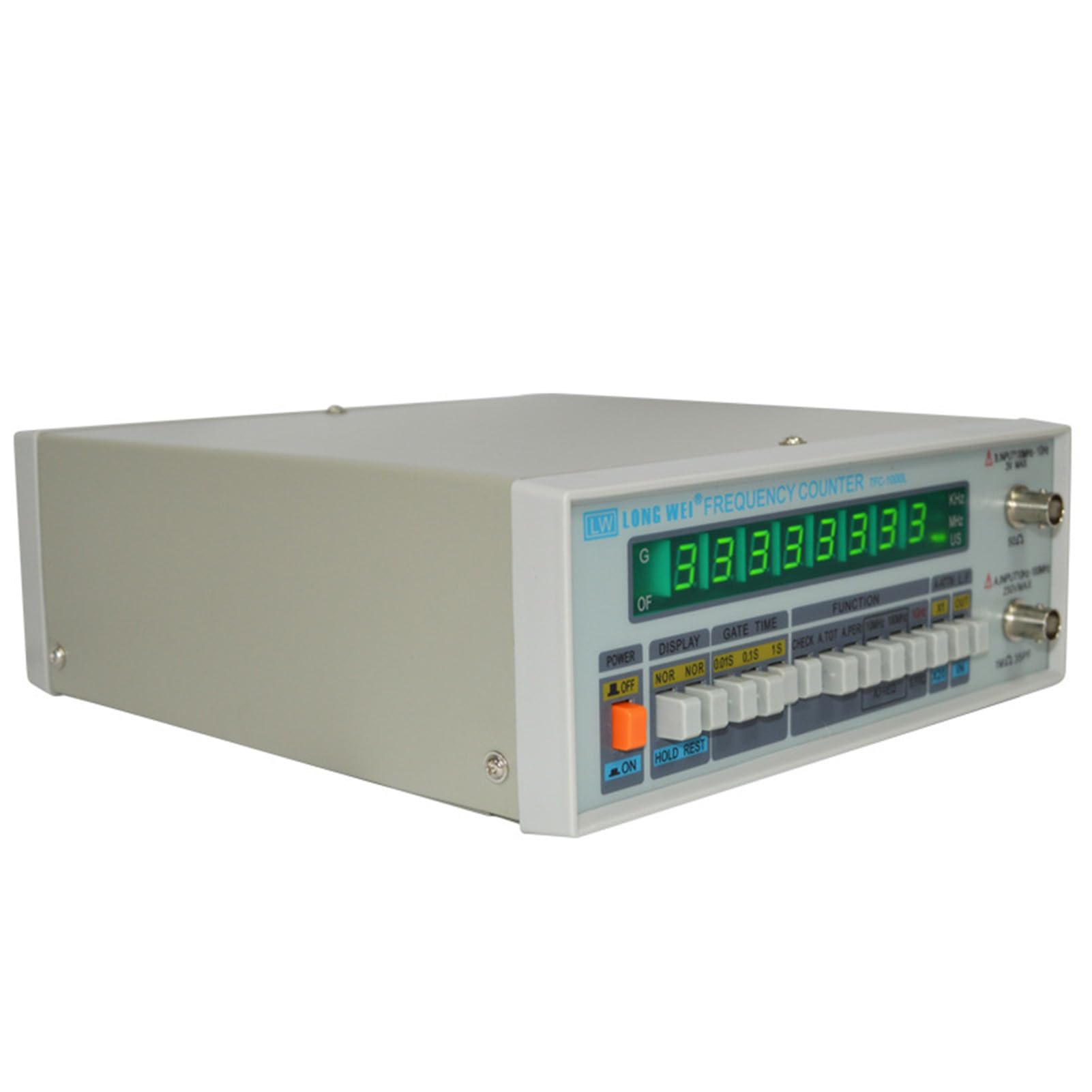 Medidor de frecuencia de Alta precisión y Multifuncional TFC-2700L Instrumento con Pantalla de 8 LED Contador de frecuencia de Alta resolución de 10 Hz a 2,7 GHz