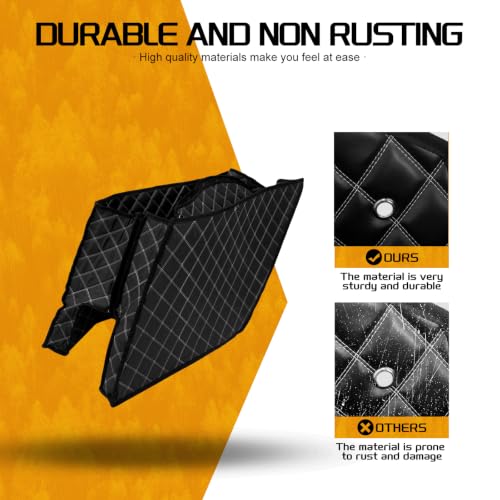 Forros para alforjas estiradas de moto con costura blanca 5'' miniatura 5