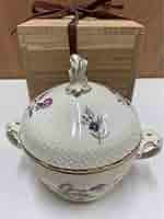 ロイヤルコペンハーゲン　小物入れ　2個セット ブルーフルーテッド プレイン ボックス ラウンド|ロイヤル