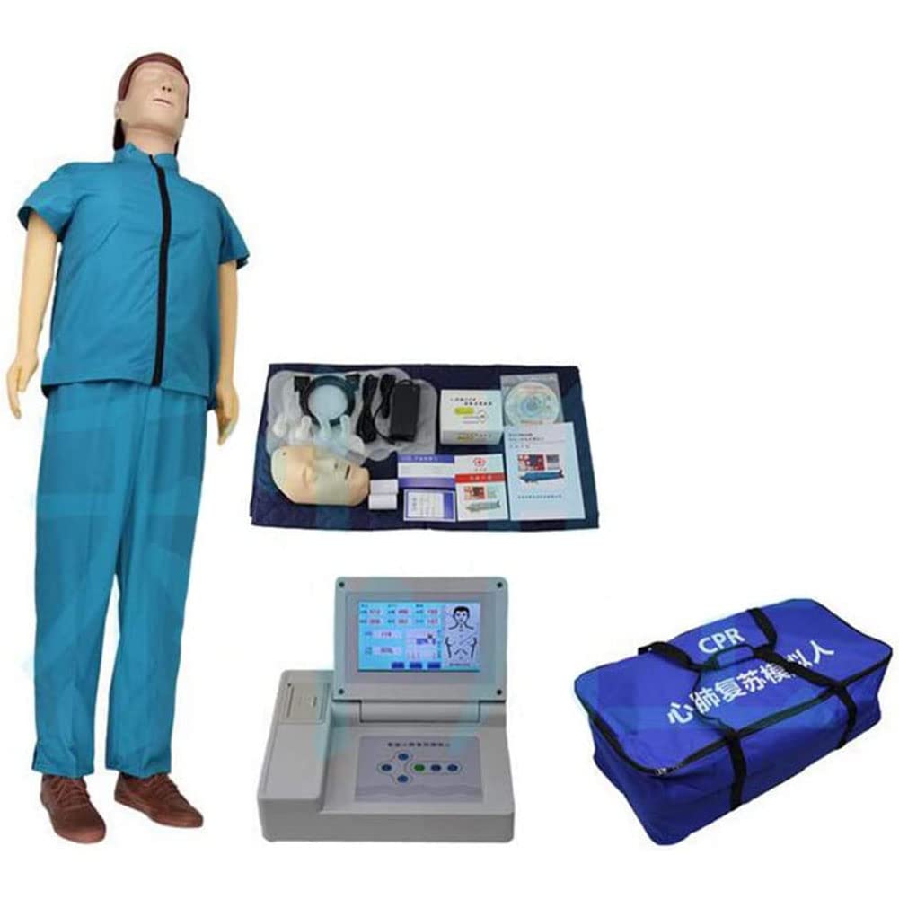 Aide à la Formation du Corps Entier du Mannequin Adulte RCR, simulateur de réanimation cardiorespiratoire pour la Recherche pédagogique, avec éboulis Tactile Intelligent