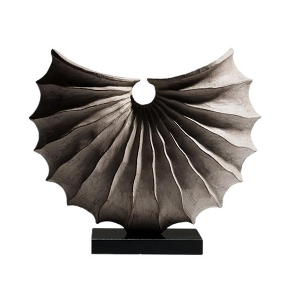 zhuyanbo007 Desk Statue, Creative Conch Shape Decoration Retro Nostalgic Wabi Porch Resin Home Art Ornaments