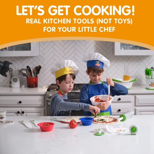 Curious Chef 3-Piece Mixing Bowl Set for Kids, Dishwasher Safe Tools, Made with BPA-Free Plastic, Real Kitchen Kit - Thumbnail 2