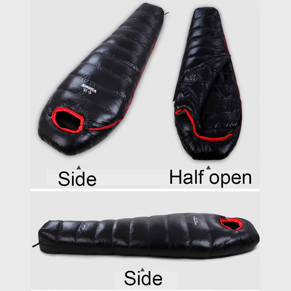 Down Sleeping Bag Down 30F 15F 0F Light Weight Ultralight Mummy Sleeping Bag Adult Waterproof Cold Weather Backpaking Camping Hiking Outdoor Stuff Sack Maintaining
