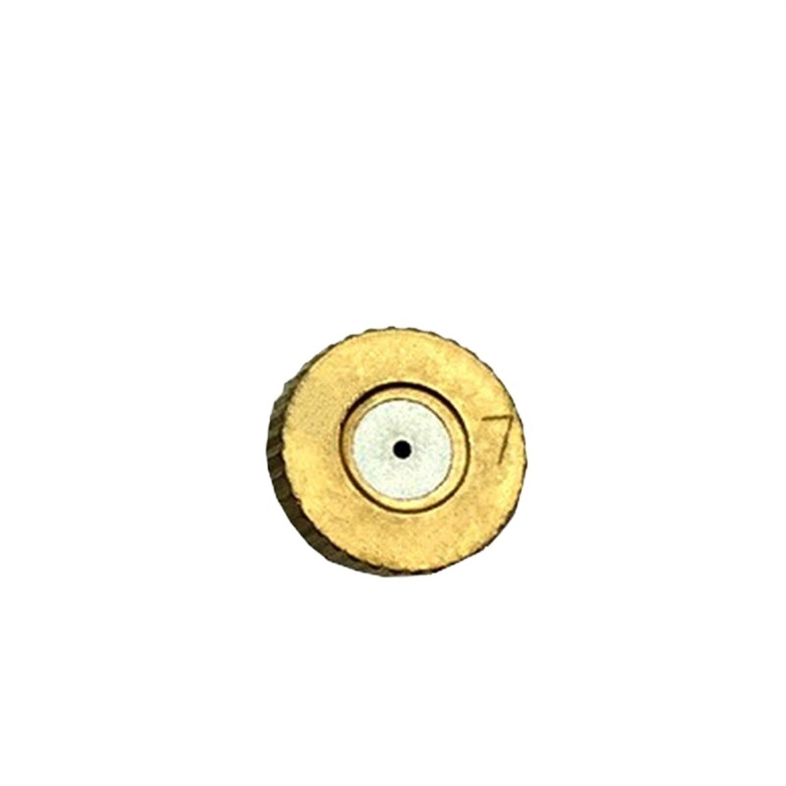Brass Mister Nozzles Brass Mist Nozzles Threaded Misting Fogging Spray Water Sprinkler Head 0.1-0.8mm Mister for Cooling Humidification(0.7mm Orifice)