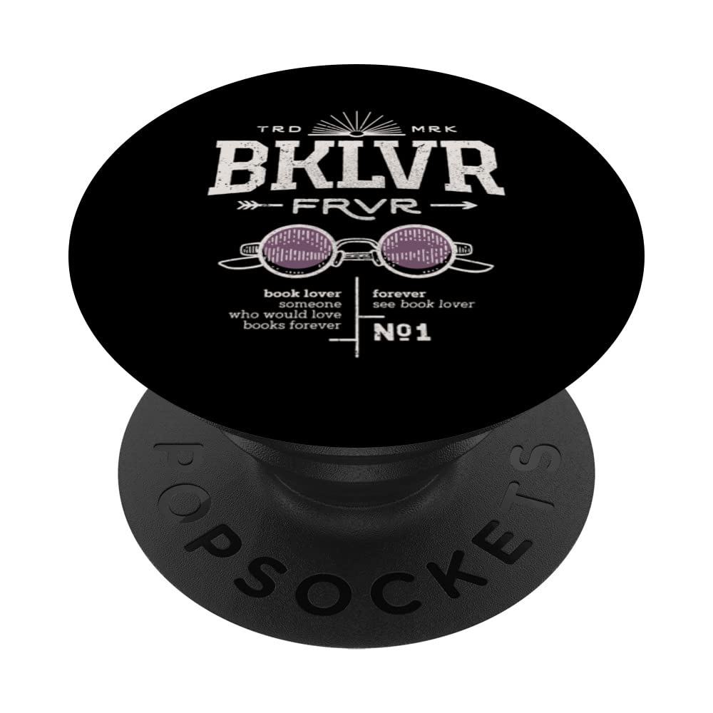 Book Lover Forever BKLVR FRVR PopSockets Swappable PopGrip
