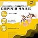 1 Inch Copper Nails Roofing Finish 100 Nails - Solid Pure Copper Slate Spikes Flashing Furniture Boat - Package Includes 100 pieces of The Highest Quality Nails by Dubbs Hardware