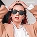 KANASTAL Polarized Sunglasses for Men Women with UV400 Protection Square Classic Sun Glasses Fashion Trendy Shades Cosplay Accessories Black