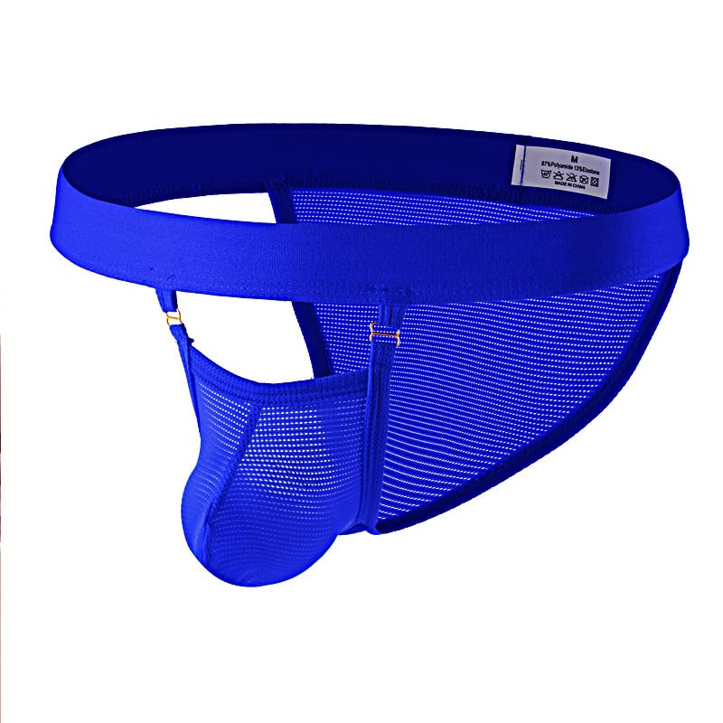 Evankin Men's personalized striped breathable U-shaped convex low waist bikini pants with exposed buttocks