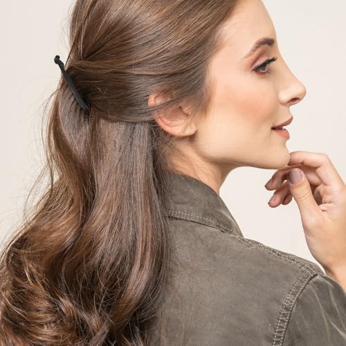 2 pinzas banana para cabello grueso y fino negras y marrones miniatura 6