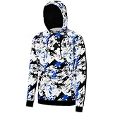 BASSDASH Men’s Hunting Fleece Hoodie Midweight Water Resistant Performance Camo Fishing Outdoor Pullover Sweatshirt FS29M
