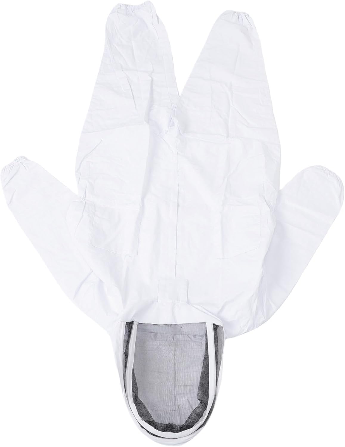 Men's Sting-Proof Bee Suit - Lightweight Nylon Full-Body Beekeeping Suit with Detachable Hood for Honey Harvesting (Height: 175-180cm)