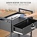 VEVOR Beauty Salon Trolley Cart, 3-Tier Hair Salon Stations Cabinet for Stylist with Lockable Drawer, MDF Rolling Storage Station with 4 Wheels (2 Lockable) for Beauty SPA Barbershop Tattoo