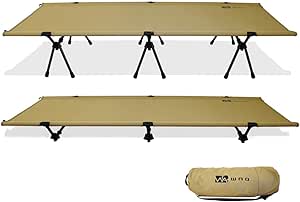 WAQ 2WAY キャンプ コット 静音 軽量 折りたたみベッド 耐荷重