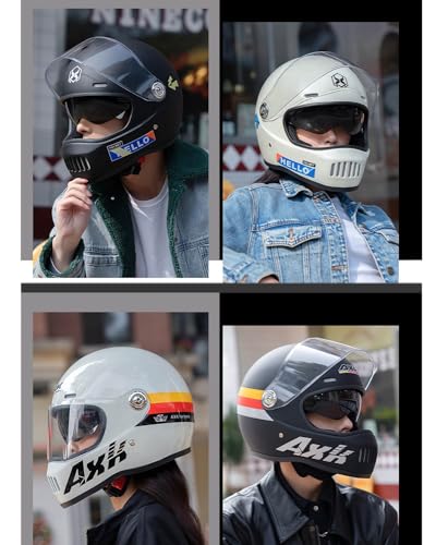 Casques de moto rétro et cyclomoteur homologués DOT ECE taille 54-61cm