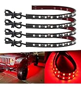 Car Led Strip Lights 32CM Waterproof Led Light Strips for Cars Motorcycles Golf Cart Interior & E...