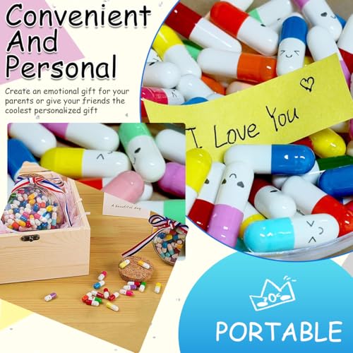 WUYJI 100-teiliges Briefkapsel-Set mit Rollen voller Liebesbriefe und Smiley-Botschaften, perfekt zum Versenden an Ihren Freund oder Ihre Freundin.