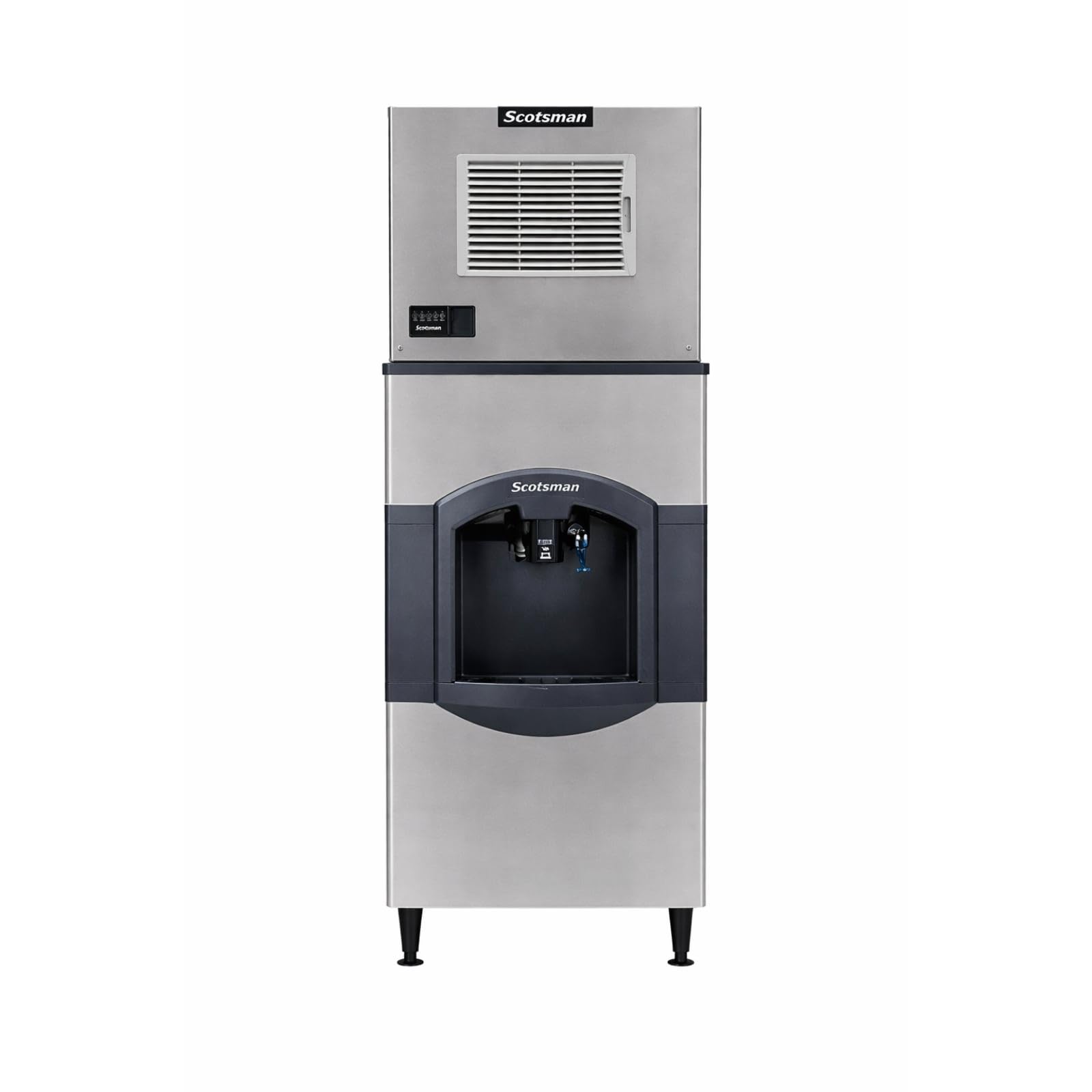 Scotsman Prodigy Elite Small Cube 30" Ice Maker - 476 lb/Day, 180 lb Hotel Bin w/Water Dispenser, 208V | Fridge.com
