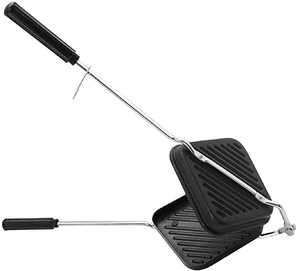 RBGIIT Non Stick Gas Stove Sandwich Maker Sandwich Toaster Griller with Spatter Non Stick Vegetable Toast sandwich Maker Sandwich Maker Grill Machine