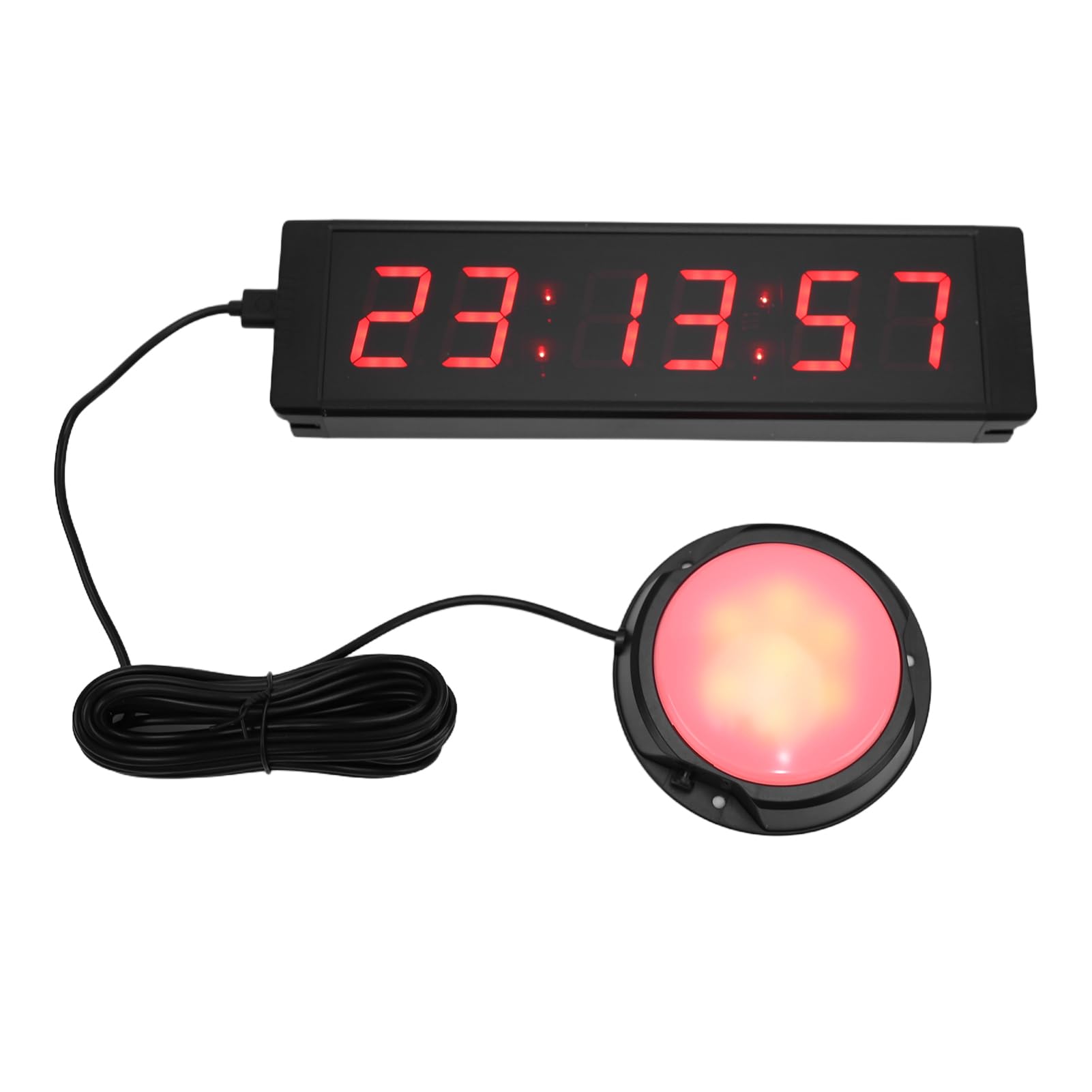Cronómetro LED Grande, Temporizador Digital con Botón de Inicio y Parada, for Entrenamiento Deportivo y Gestión del Tiempo