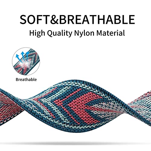 Image of VEMIGON Stretchy Band Compatible with Apple Watch Strap 46mm 45mm 44m 42mm 49mm 41mm 40mm 38mm, Adjustable Nylon Braided Solo Loop for iWatch Series 11 10 9 8 7 6 5 4 3 2 1 SE3 SE2 SE Ultra (No Watch)