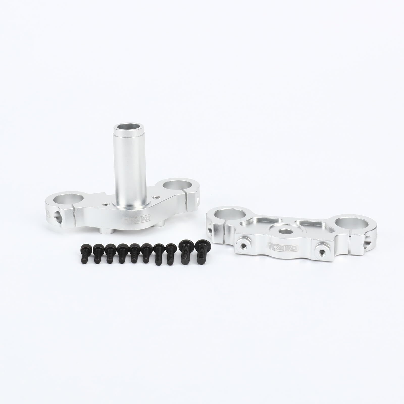 Juego de tija triple RCAWD plata de aluminio CNC de alta gama para Promoto-MX LOS364006