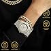 HALUKAKAH Reloj de Oro Hombres Iced out Imagen de HALUKAKAH Reloj de Oro Hombres Iced out