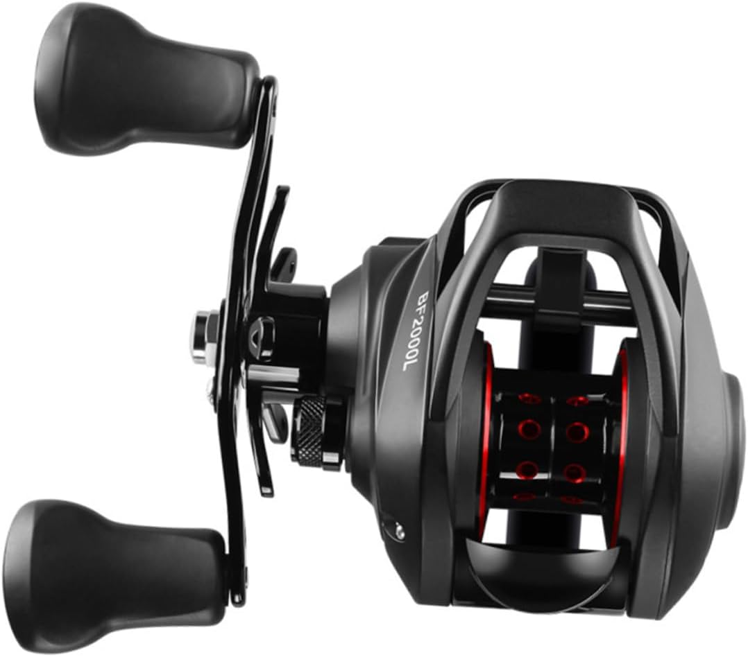 Professional Baitcasting Reel Left Handed 13 Bearings 7.2:1 Zero Magnetic Metal Fishing Lightweight