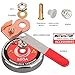 MUTUACTOR 500 AMP Magnetic Welding Ground Clamp, Φ3.34” Strong Gripping Quick Release Magnetic Mount Welding Support Clamp Tools for Welding Cutting Factories Industries Work and Instrument Processing