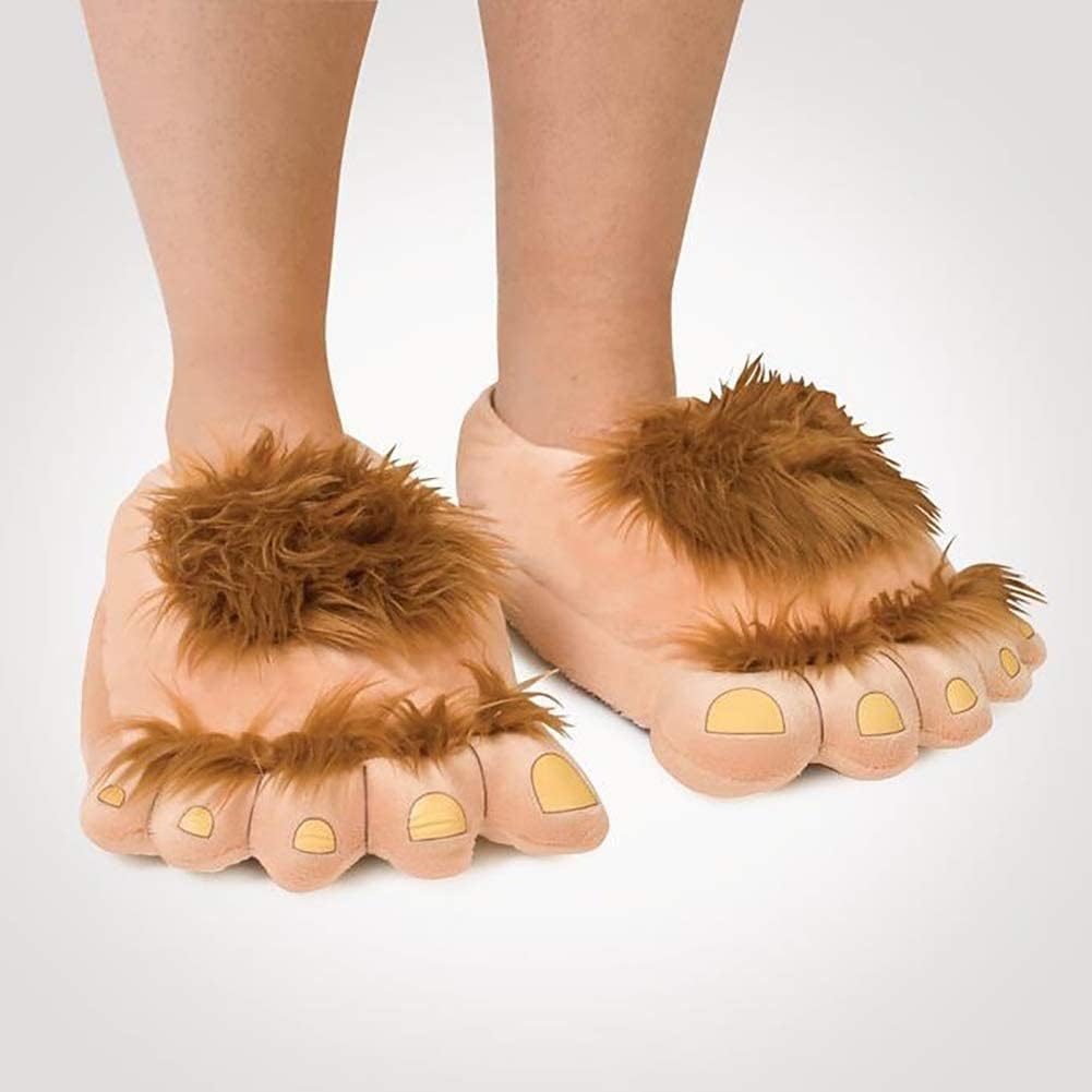 Ibeauti Couples Men/Women Hobbit Feet Slippers Family Novelty Costume Slippers