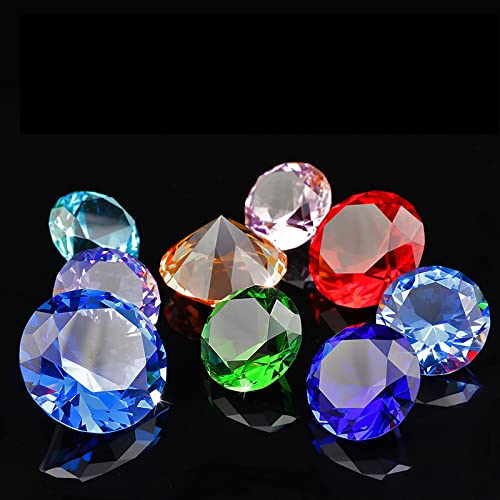 Liangfen 10 Colors Pirate Gemstones Acrylic Treasures for Treasure Hunt Games Table Scatter 10 Pcs Gem Pool Toys for Event, Wedding, Arts & Crafts, Birthday Christmas Decorations Favor