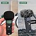 ChromLives Microphone Windscreen, Furry Windscreen Muff Wind Cover + Foam Microphone Windscreen Cover Compatible with Zoom H1 H1n Apogee Mic and More, Furry & Foam 2Pack