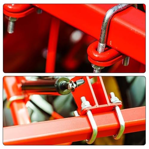 4 Stück M6 x 35 x 70 mm,quadratischer U-Bolzen,304 Edelstahl, Bügelschraube U Bügelbolzen Edelstahl Mit Mutter Rahmenplatte,U-Schrauben Für Rohr Befestigung