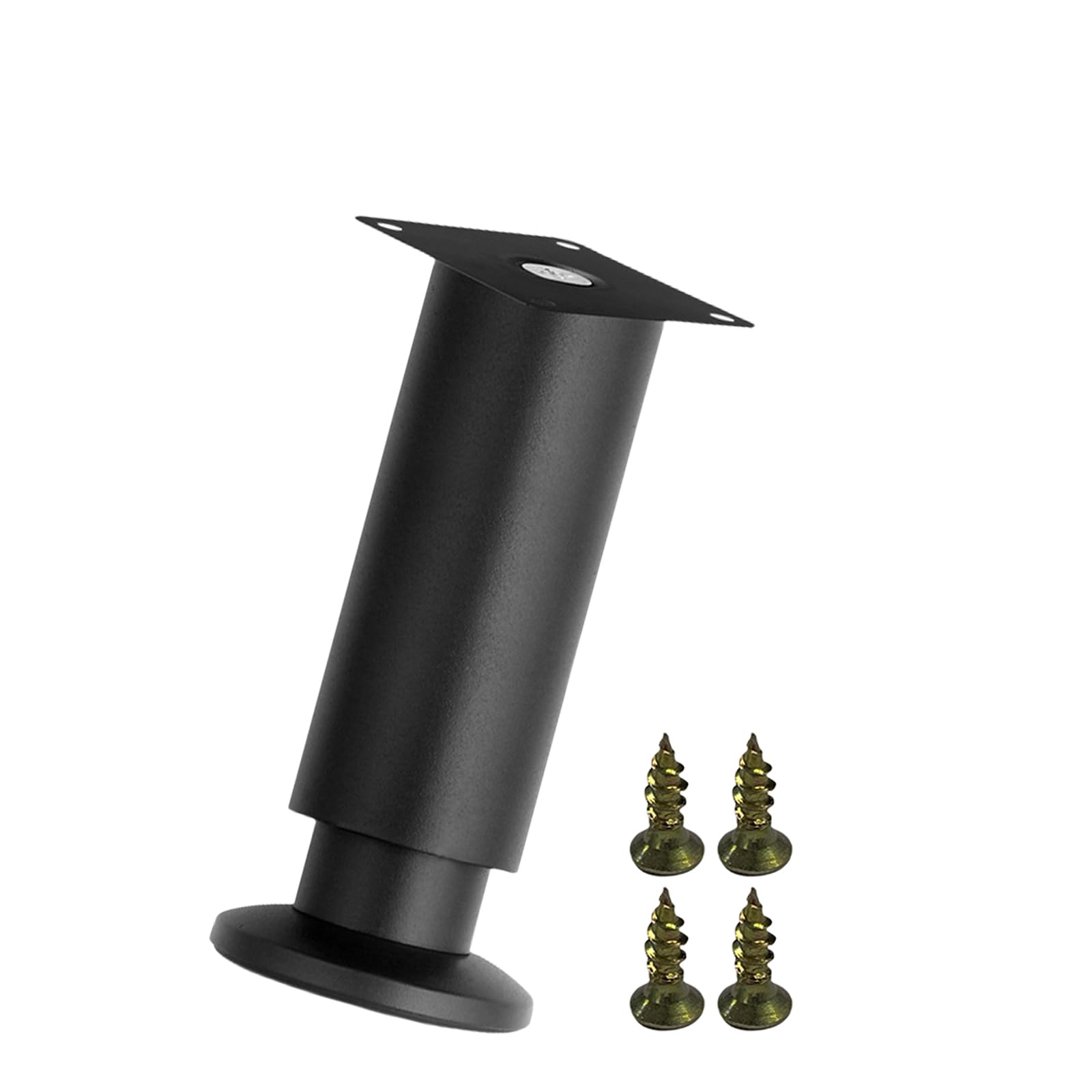 Tsophreniq Black Contemporary Adjustable Furniture Leg Metal Legs Waterproof & Rustproof Table Legs Furniture Leveling Feet For Home Height Adjustable