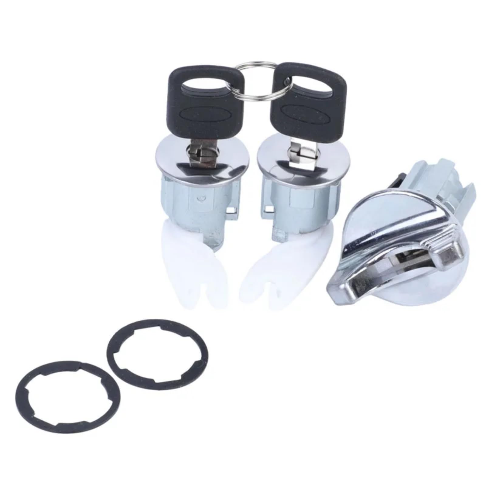 Interruptor De Cilindro Cerradura De Encendido Con 2 Accesorios Clave Coche Compatible Con Ford Para F250 F350 1992-1995 OE FF15LC1438 C42150 Cilindro encendido con llave