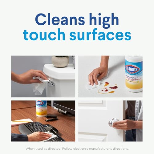 Image of Clorox 30112 Disinfecting Wipe, Fresh /Lemon Fresh Scent (525 Count)