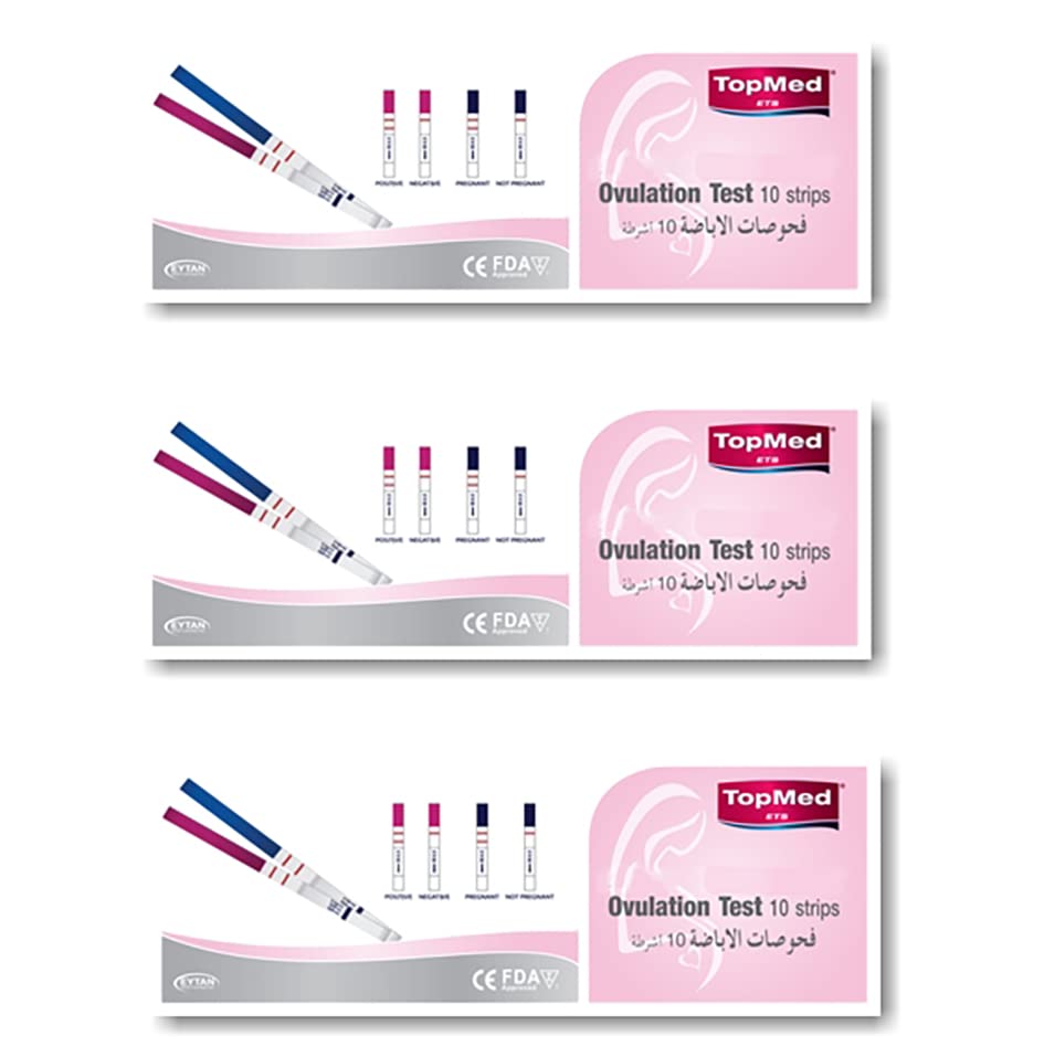 Image of Ovulation Test Strips for Advanced Ovulation Tests (30 Count (Pack of 3))