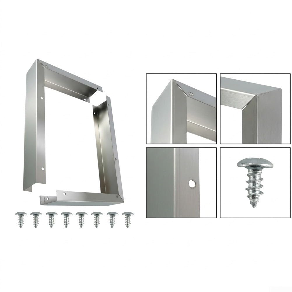 GLOBALHUT 304 Edelstahl Mikrowellen Füllstreifen 40cm Lückenschluss