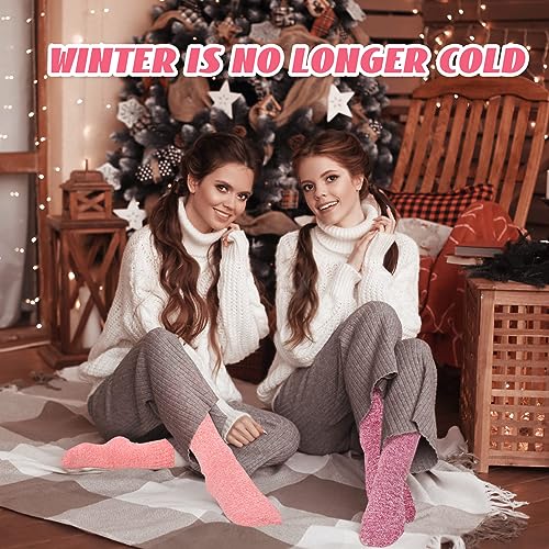Toulite 50 Pairs Womens Wool Socks Bulk Warm Winter Thick Knit Thermal Socks for Women Men Christmas Gifts3
