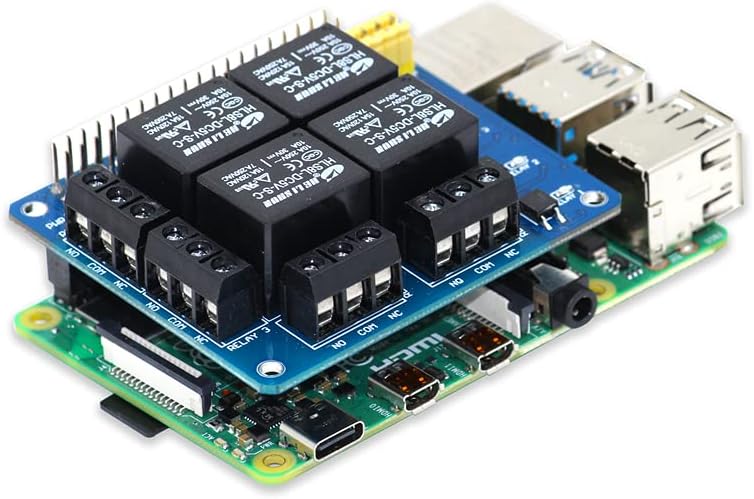 PiRelay EXPANSION BOARD FOR RASPBERRY PI Raspberry Pi A+/B+/2B/3B/3B+ Loads up to 240VAC/7A,125VDC/10A by SB Components