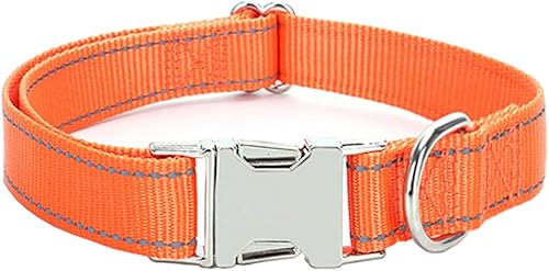 Miniatura 1 de Love Dream Collar reflectante para perro con hebilla de metal, collares ajustables de nailon de seguridad con hebilla de liberación rápida