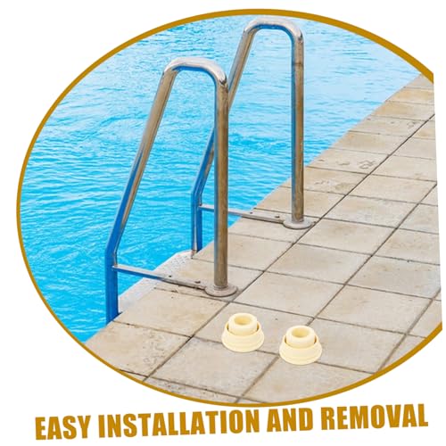 2 piezas tapones y protectores de goma para escalera de piscina miniatura 7
