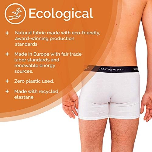 YoRo Naturals Remedywear Men's Boxer Briefs, Jock Itch, Allergy, Eczema Relief Underwear with