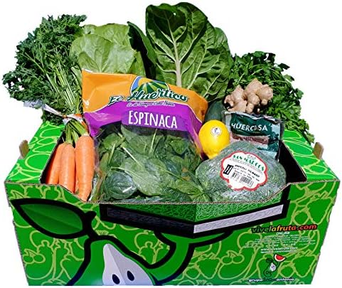 Cesta de verduras plan DETOX, 6 kilos, Fruta fresca a domicilio -...