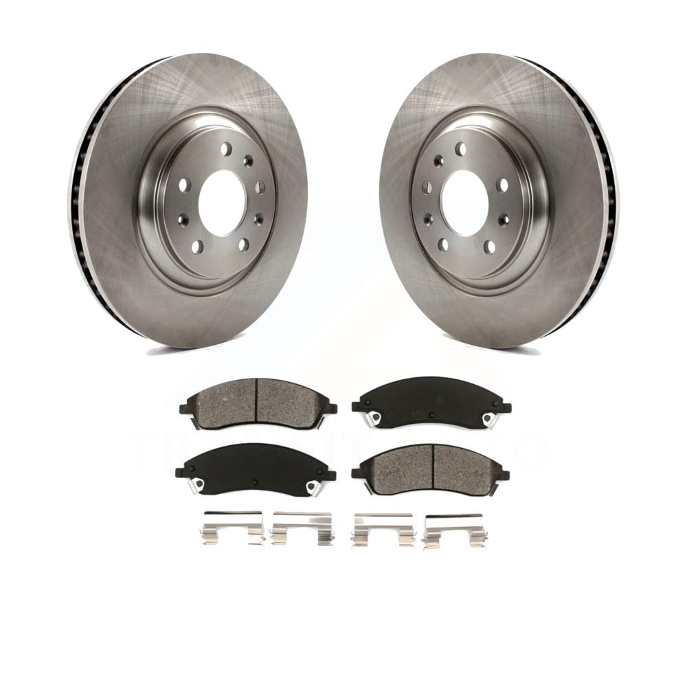 Transit Auto - Front Disc Brake Rotors And Semi-Metallic Pads Kit For Cadillac CTS STS Pontiac Bonneville K8S-100048