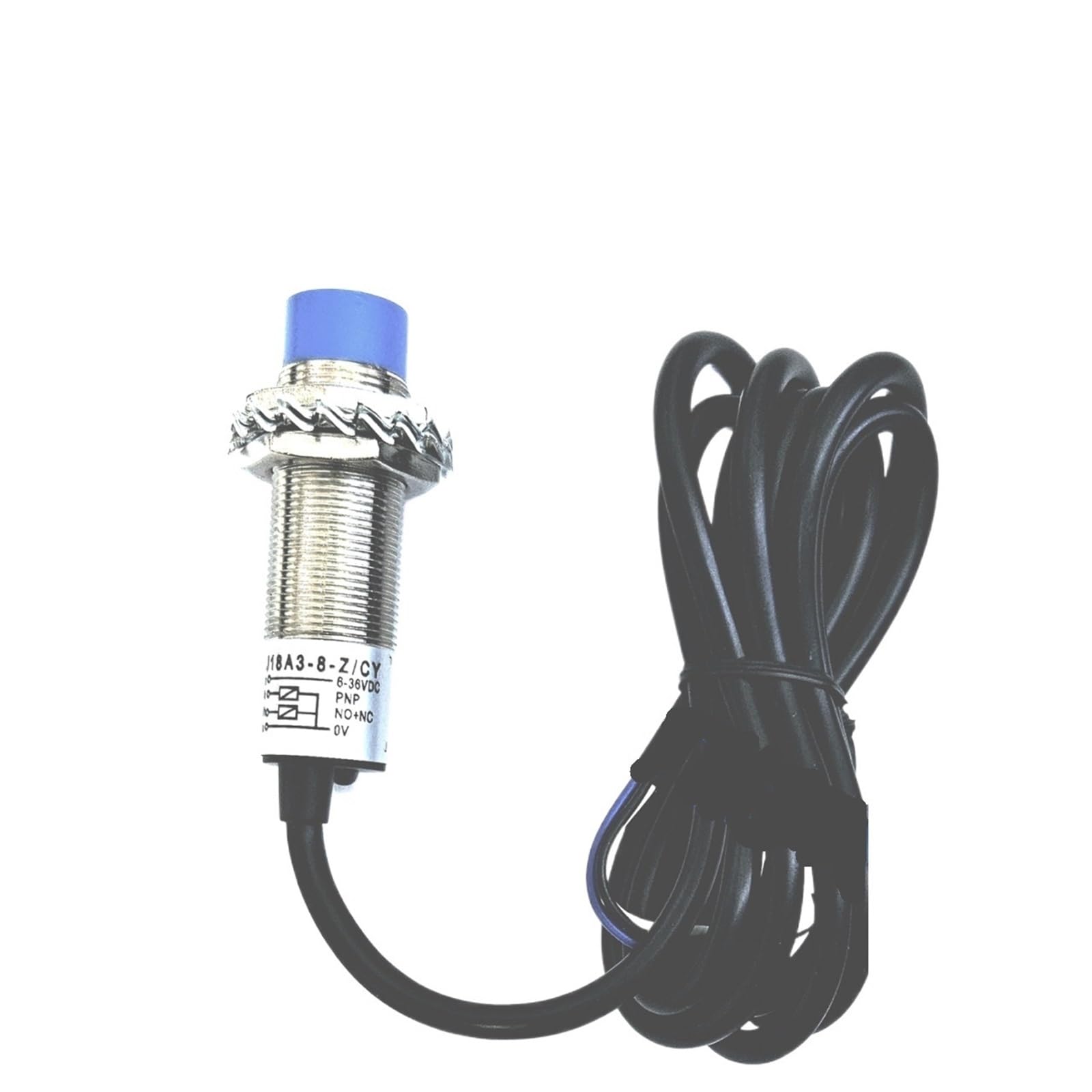 M18 Proximity Sensor Switch LJ18A3 6V-36V 3Wire Inductive Detection Approach PNP NPN Normal Open Close(DC NC,Shielded)