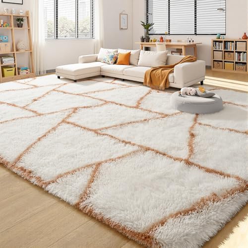 Tapis en peluche douce de salon style géométrique chic et moderne - 2